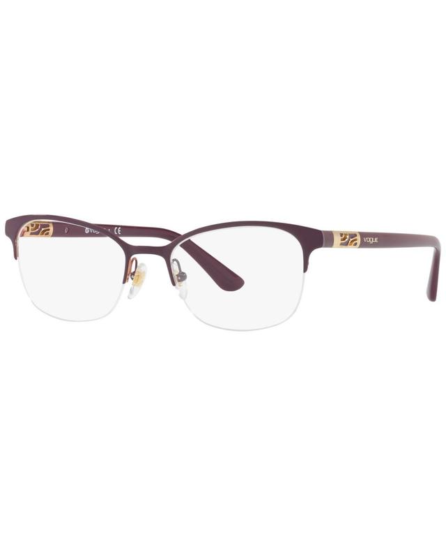 Vogue Eyewear VO4067 Womens Rectangle Eyeglasses - Violet Product Image