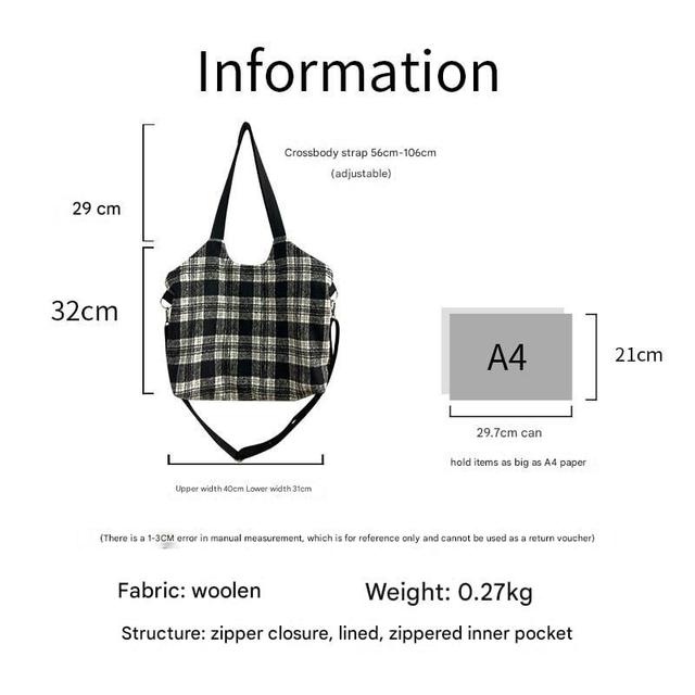 Plaid Crossbody Bag Product Image