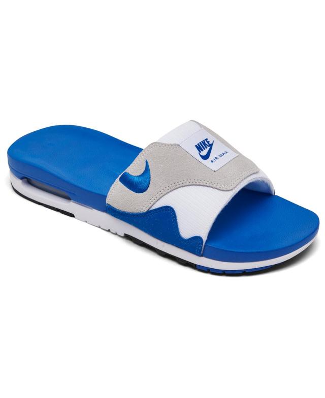 Nike Mens Air Max 1 Slide Sandals from Finish Line - White Product Image