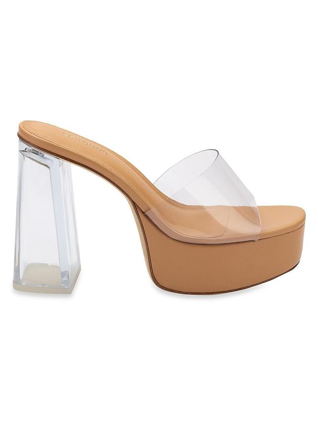 Womens Dolly Lucite Vinyl Platform Mules Product Image