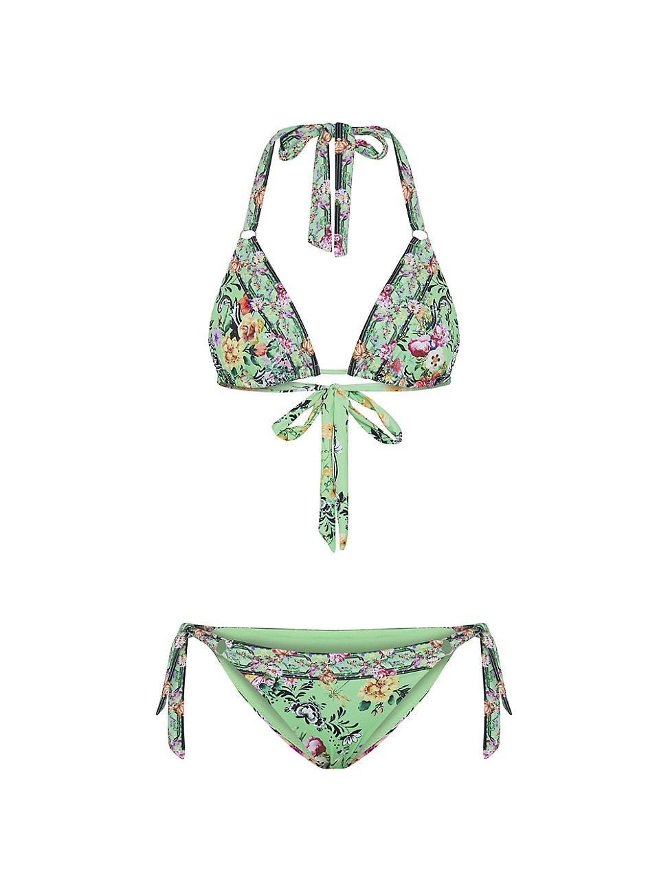 Womens Floral Tie Bikini Product Image