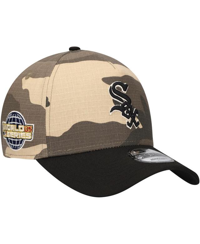 Mens New Era Chicago White Sox Camo Crown A-Frame 9FORTY Adjustable Hat Product Image