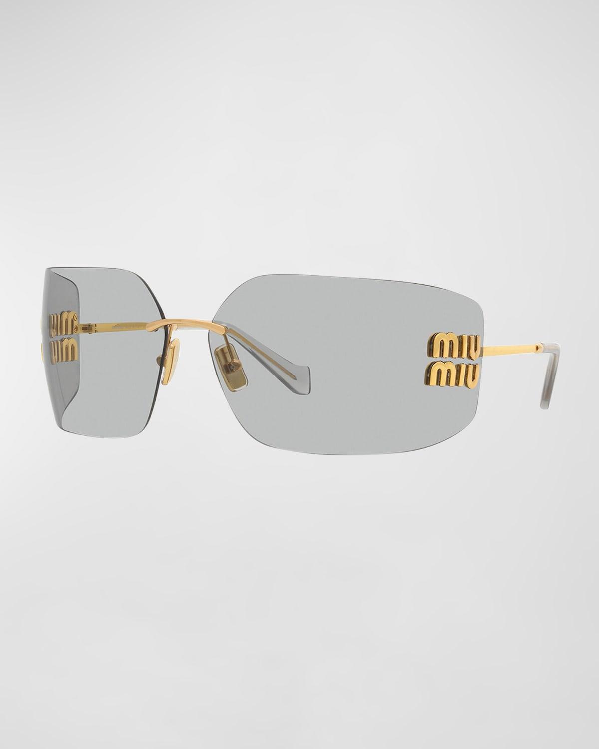 Womens 80MM Shield Sunglasses Product Image