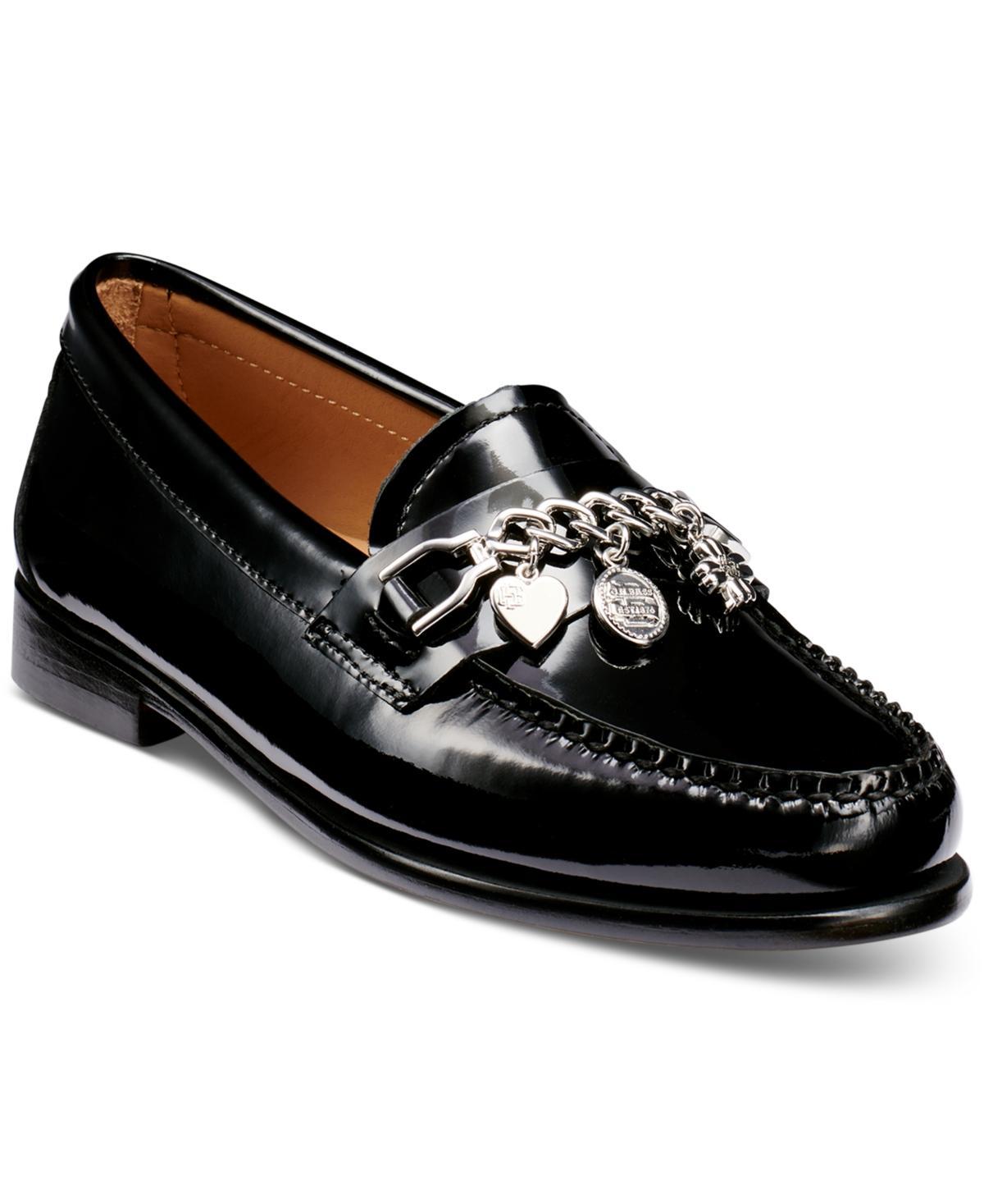 G. h.bass Womens Whitney Apron Toe Charm Embellished Loafers Product Image