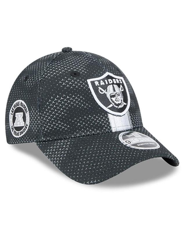 New Era Mens Black Las Vegas Raiders 2024 Sideline 9FORTY Stretch-Snap Hat Product Image