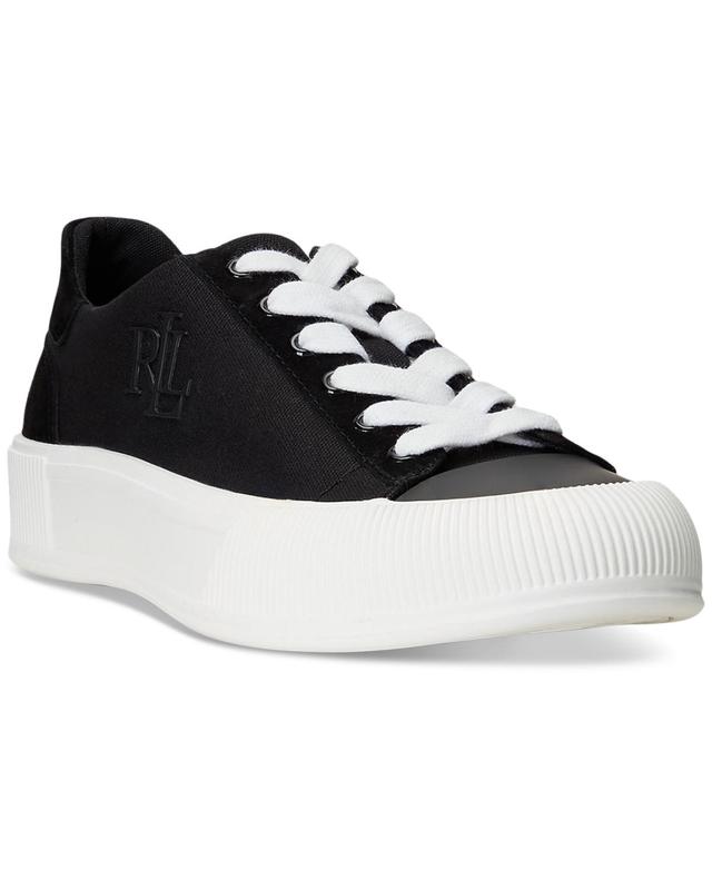 Lauren Ralph Lauren Womens Daisie Lace-Up Low-Top Sneakers Product Image