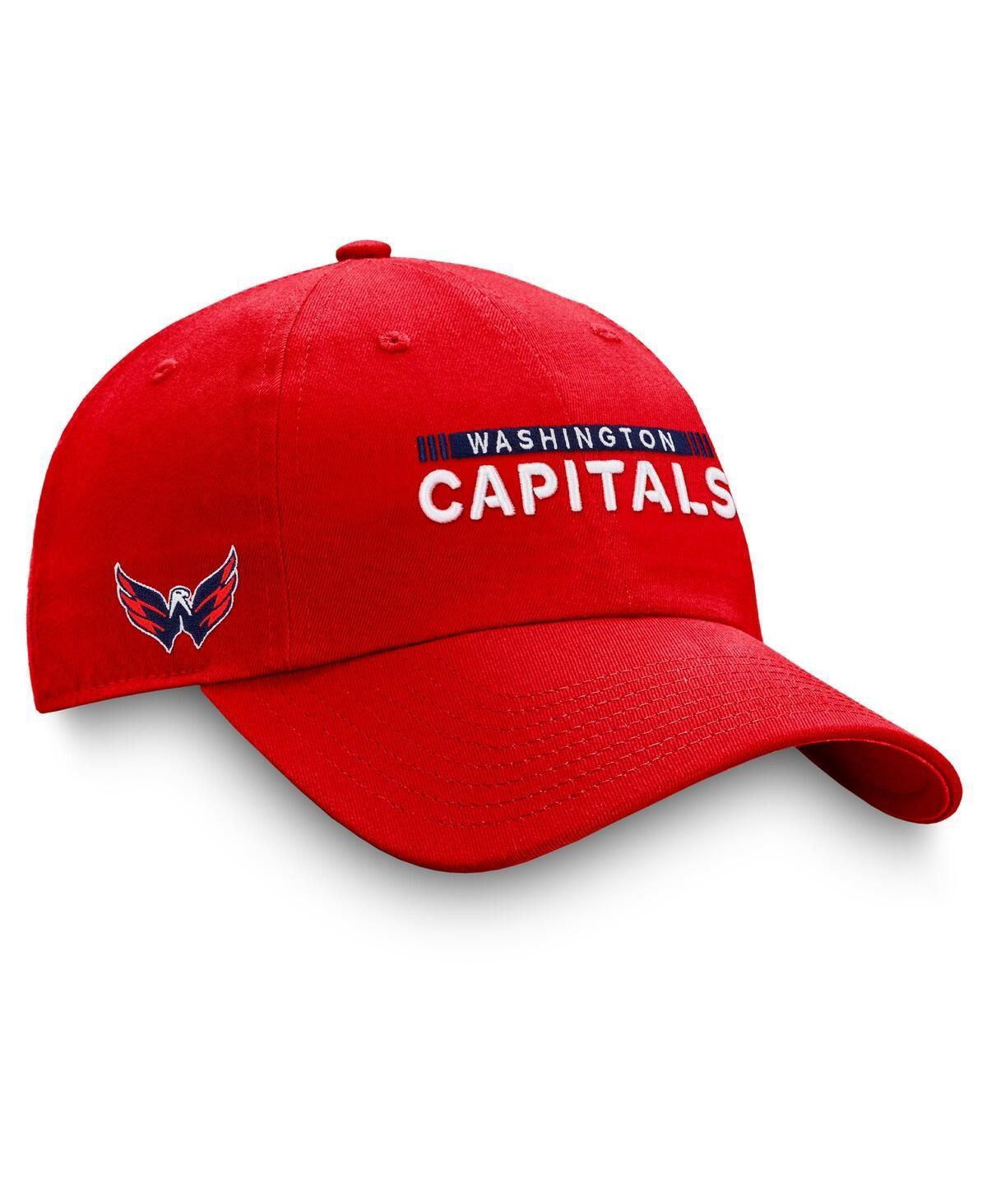 Mens Fanatics Red Washington Capitals Authentic Pro Rink Adjustable Hat Product Image