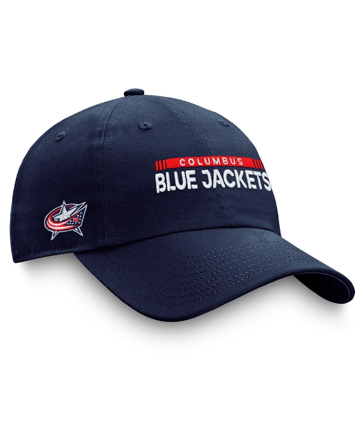 Mens Fanatics Branded Columbus Blue Jackets Authentic Pro Rink Adjustable Hat Product Image