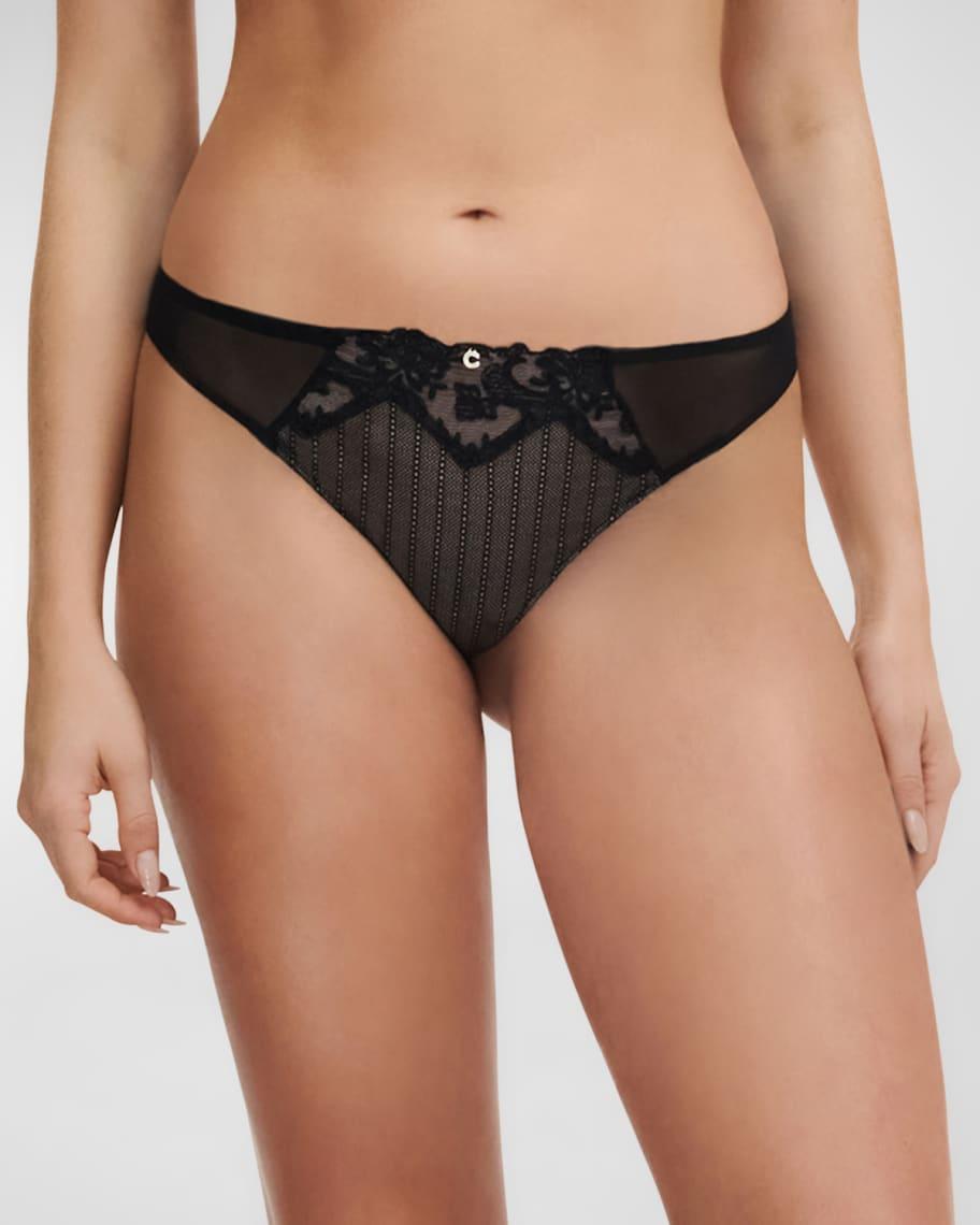 Cabaret Sauvage Embroidered Lace Thong Product Image