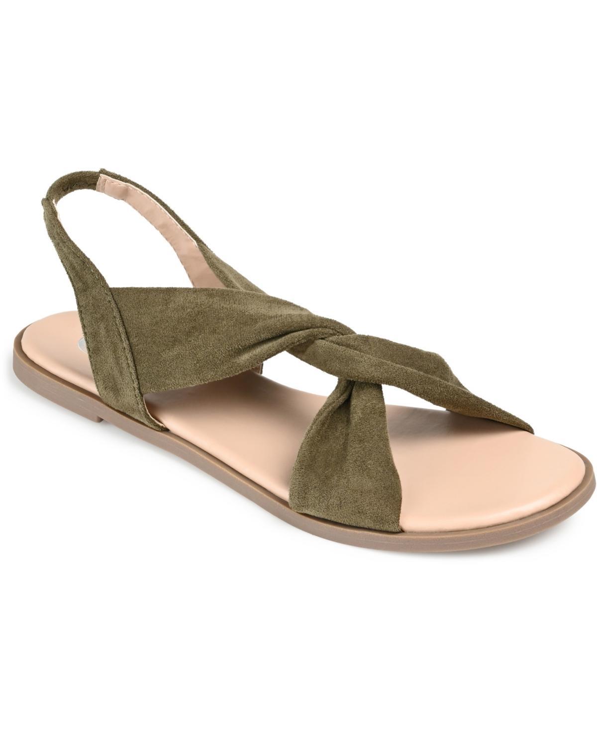 Journee Collection Womens Deleece Crisscross Sandals Product Image