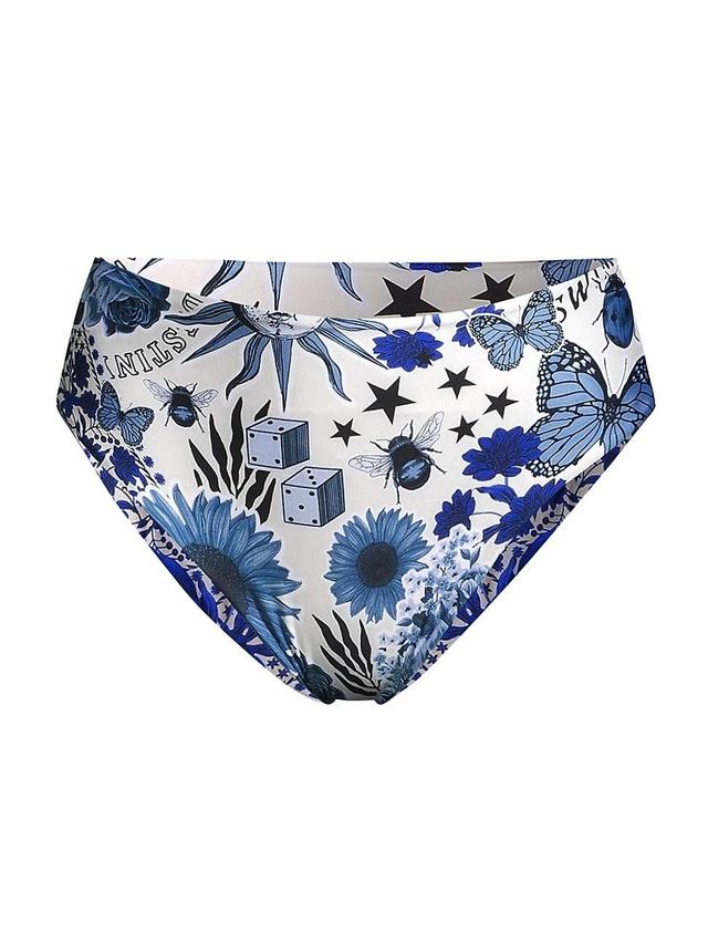 Womens Penelope Floral Reversible Bikini Bottoms Product Image