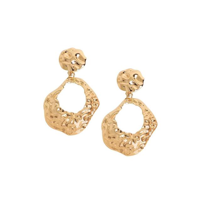 Sohi Womens Dented Drop Earrings Product Image