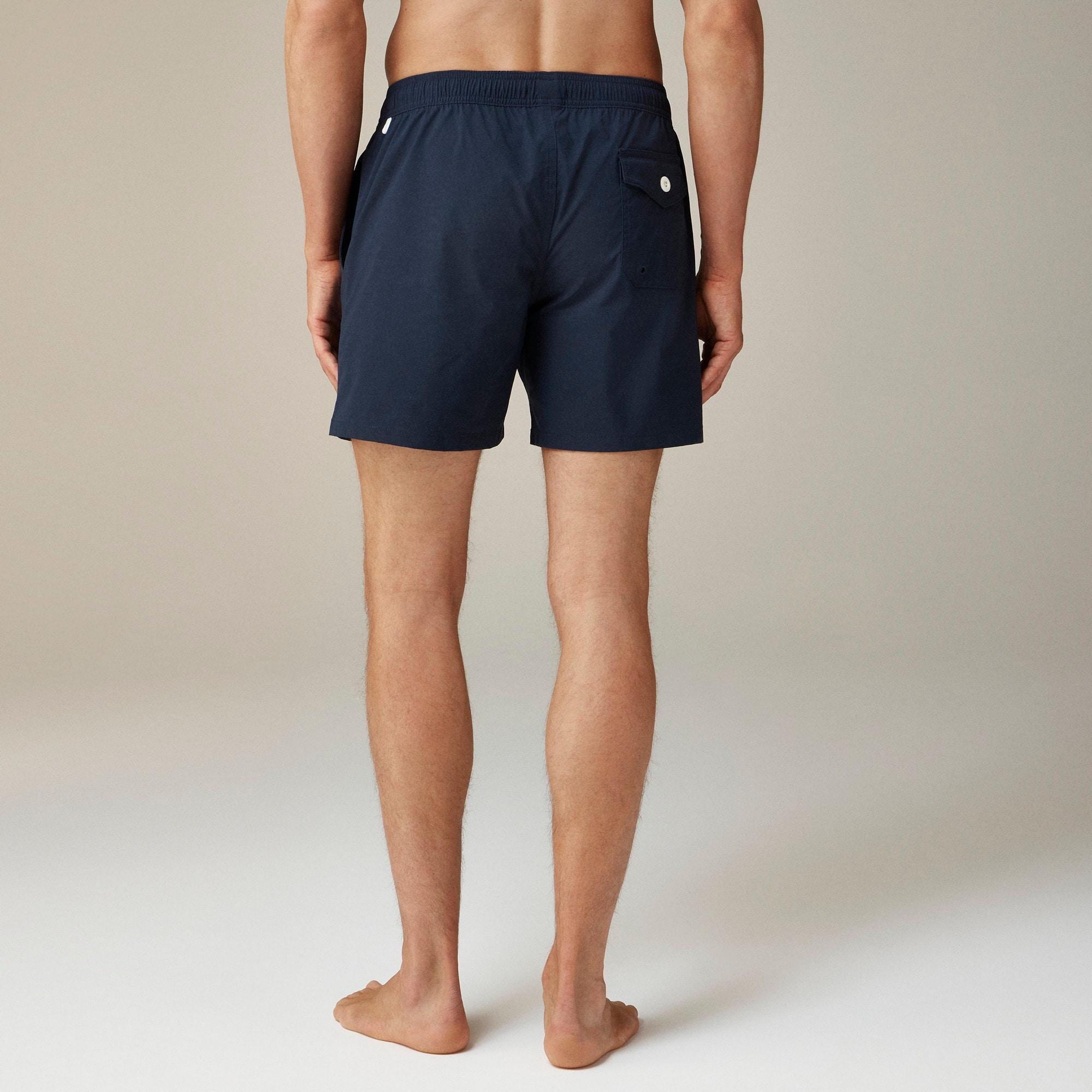 6" embroidered oarsman stretch swim trunk with ECONYL® nylon Product Image