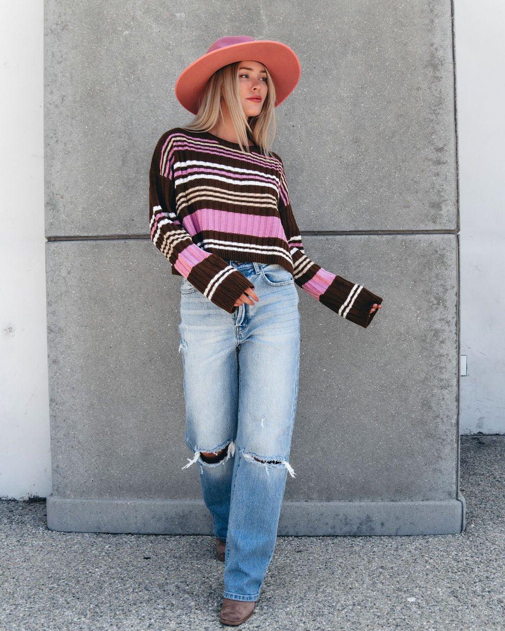 Daniella Multi Striped Sweater Product Image