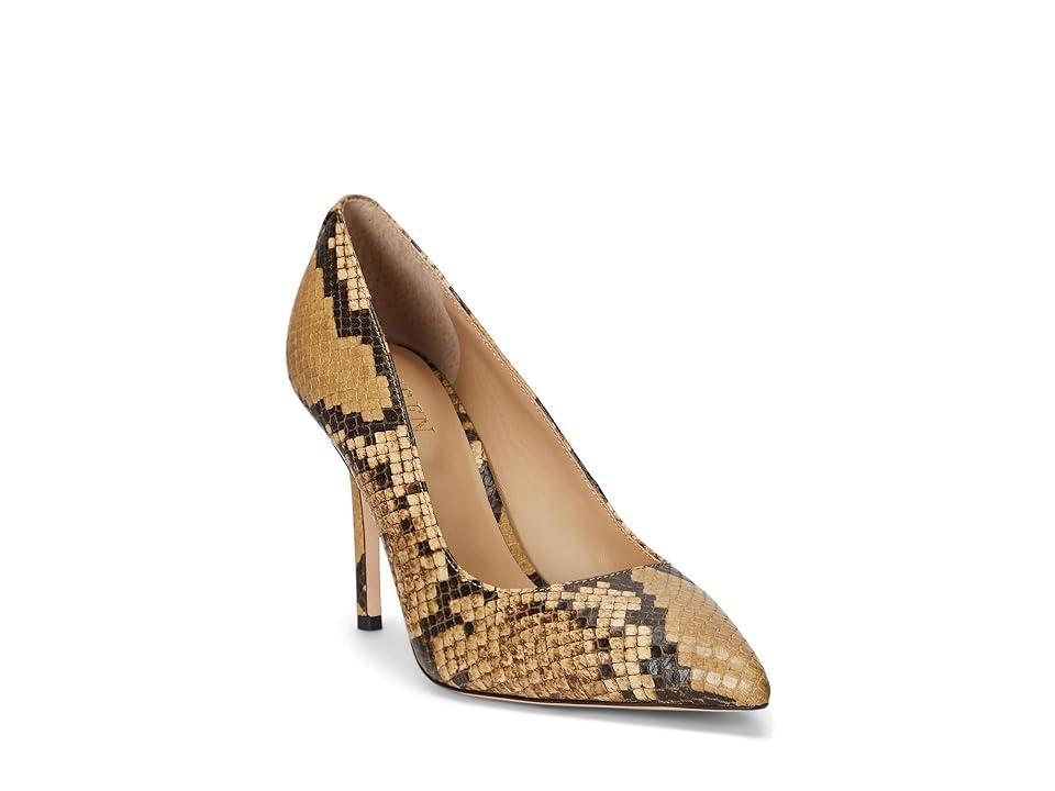 Lauren Ralph Lauren Lindella II Snake Embossed Leather Pumps Product Image