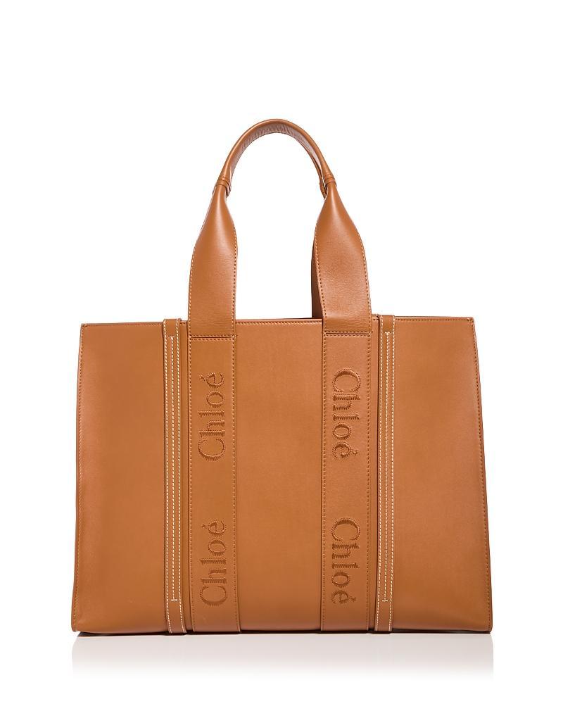 Chloe Woody Large Leather Tote Product Image