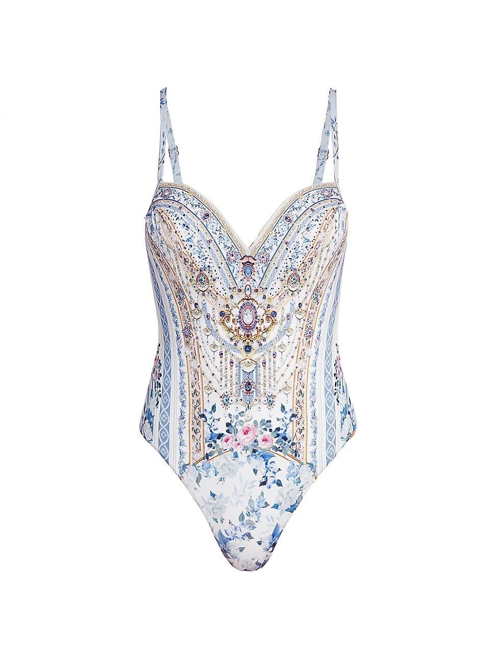 Camilla Season of the Siren Print C- & D-Cup Underwire One-Piece Swimsuit Product Image