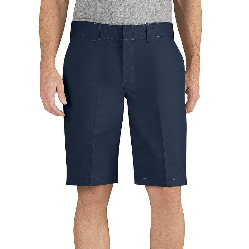 Mens Dickies FLEX Regular-Fit Work Shorts Dark Blue Product Image