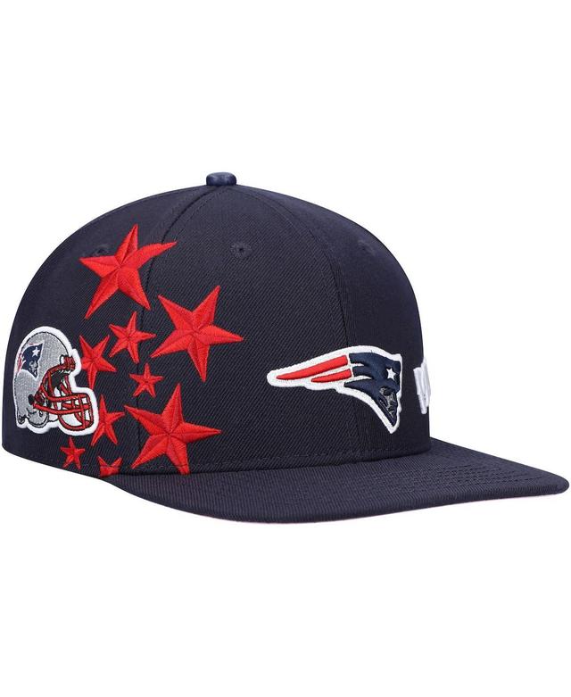 Mens Pro Standard New England Patriots Navy Stars Snapback Hat Product Image