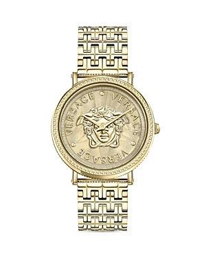 Versace Womens Swiss V-Dollar Two-Tone Bracelet Watch 37mm Product Image