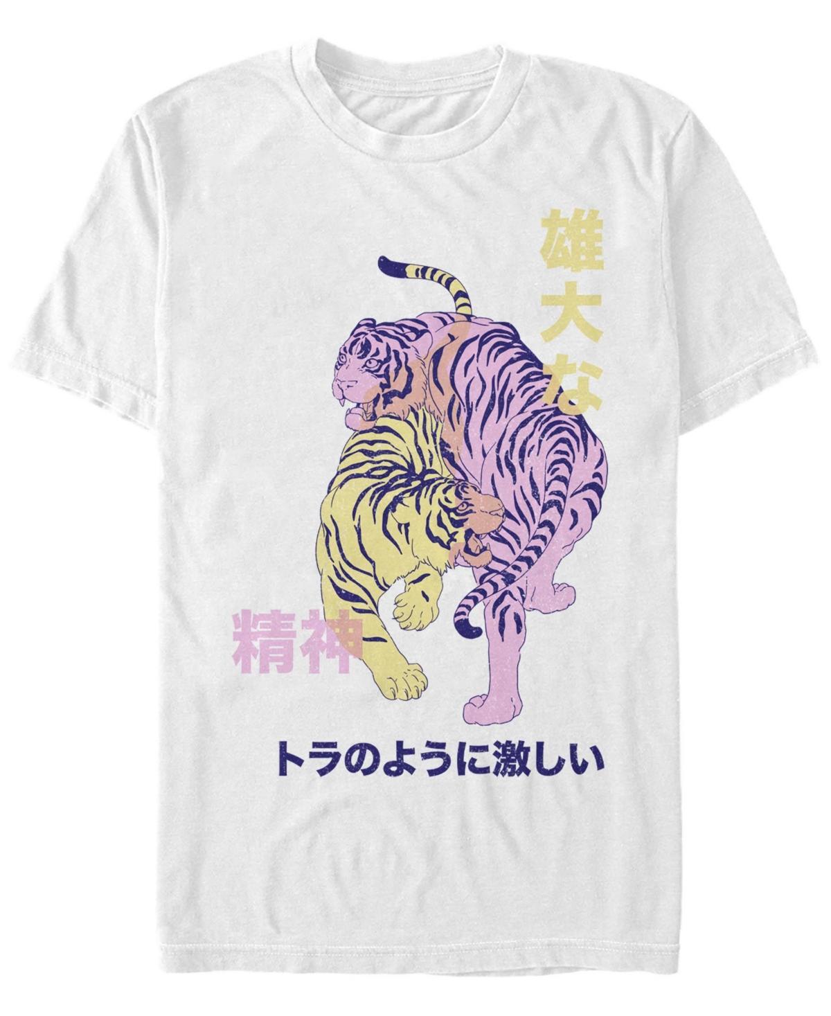 Mens Fifth Sun Double Tiger Animal Tee White Product Image