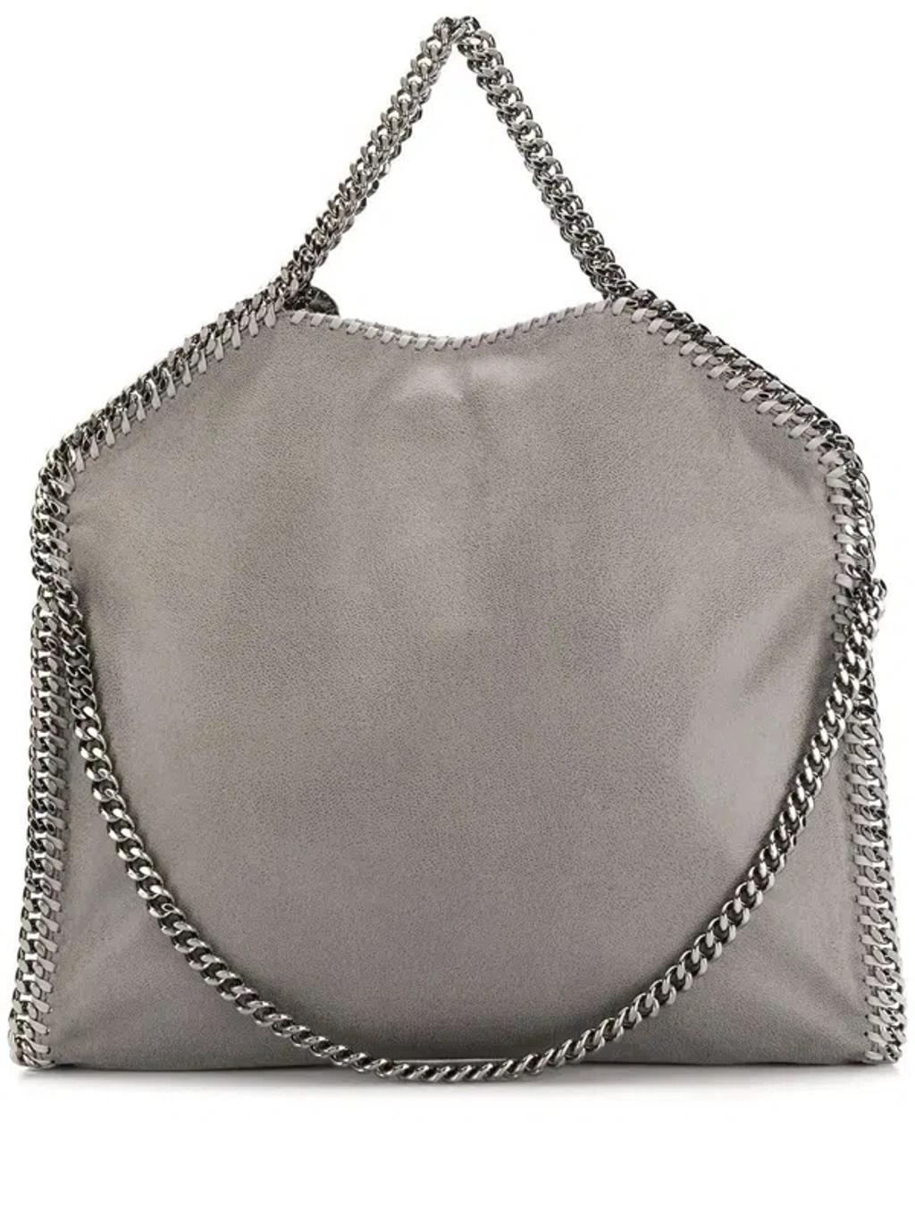 And Silver Falabella Tote Bag In Grey Product Image