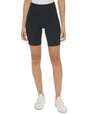 Calvin Klein Performance Womens High-Waist Pull-On Pocket Biker Shorts Product Image