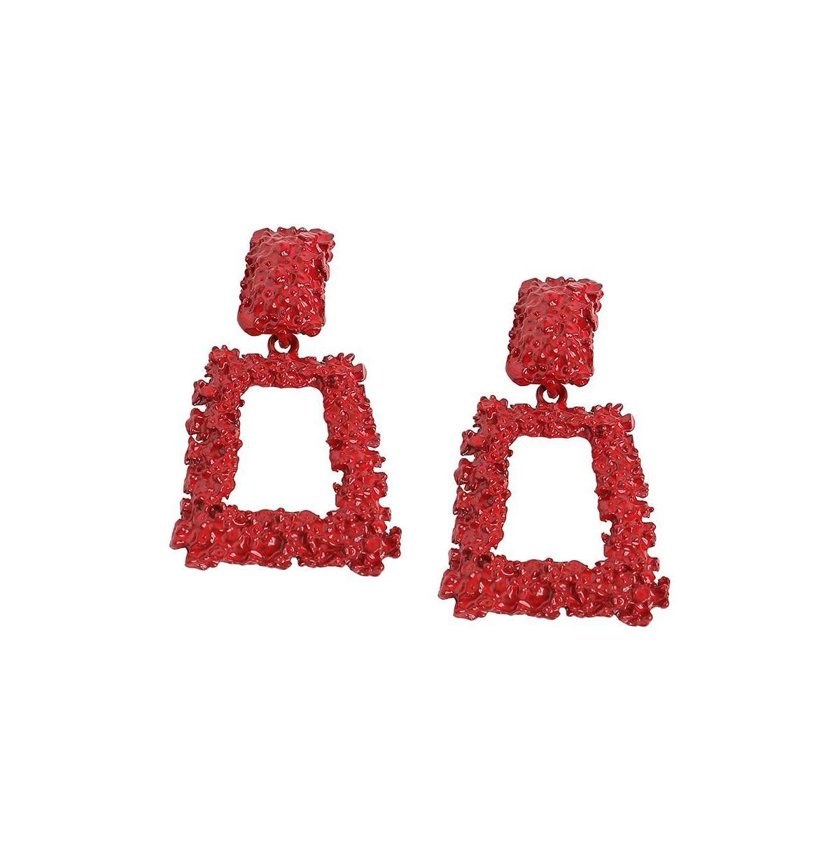 Sohi Womens Corroded Drop Earrings Product Image