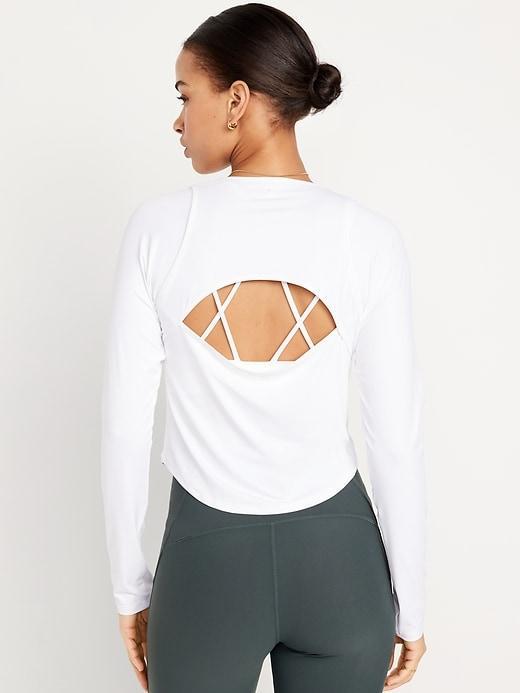 FlowForm Crop Cutout-Back Top Product Image