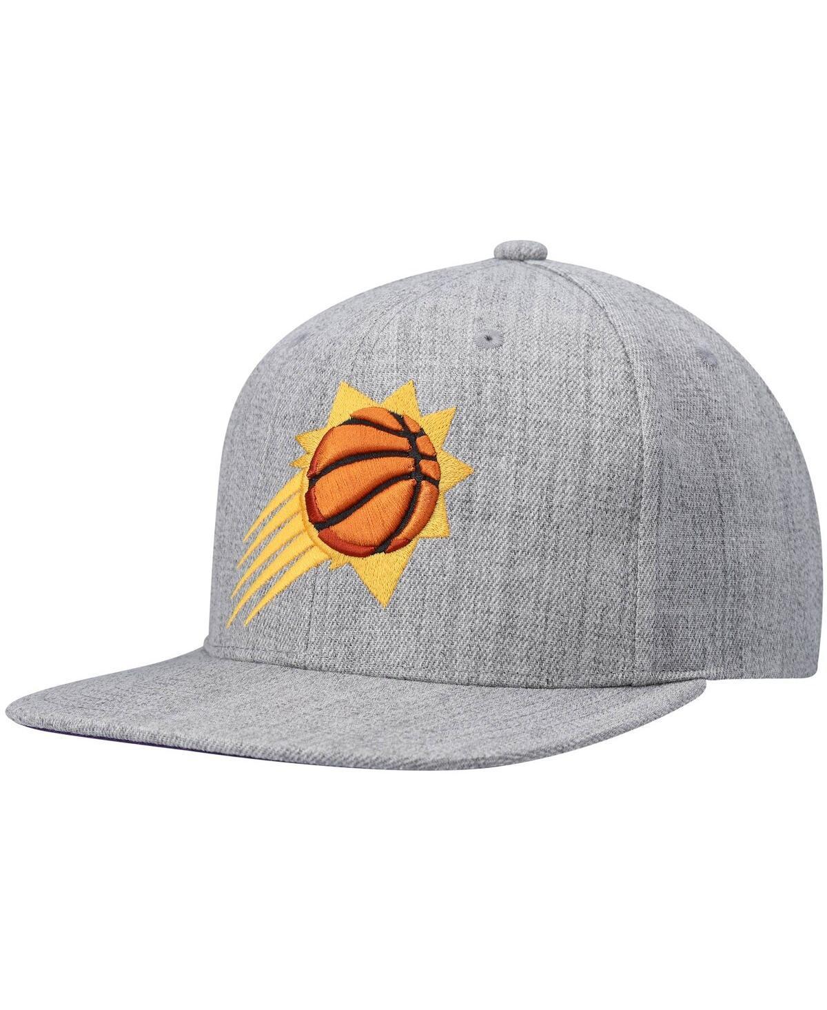 Mens Mitchell & Ness Heathered Gray Phoenix Suns 2.0 Snapback Hat Product Image