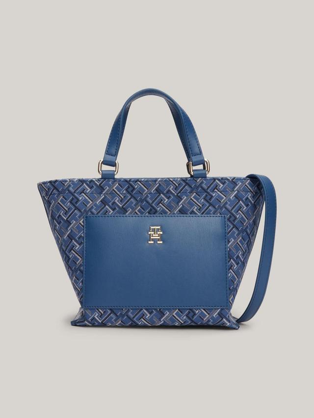 Tommy Hilfiger Women's TH Monogram Jacquard Mini Tote Bag Product Image