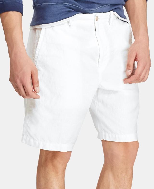 Polo Ralph Lauren Mens 8.5 Straight-Fit Linen Cotton Chino Shorts Product Image