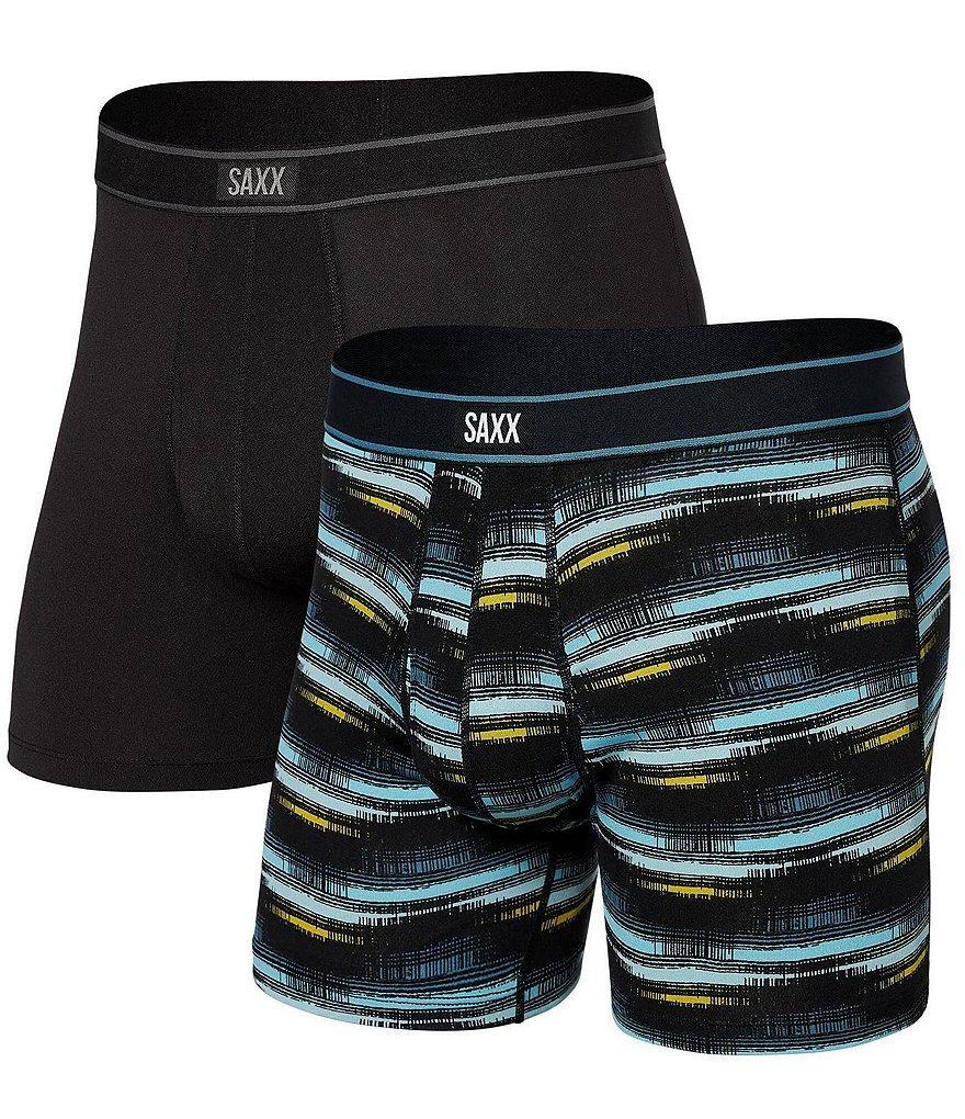 SAXX Daytripper Broadcast-Stripe/Solid 5#double; Inseam Boxer Briefs 2-Pack Product Image