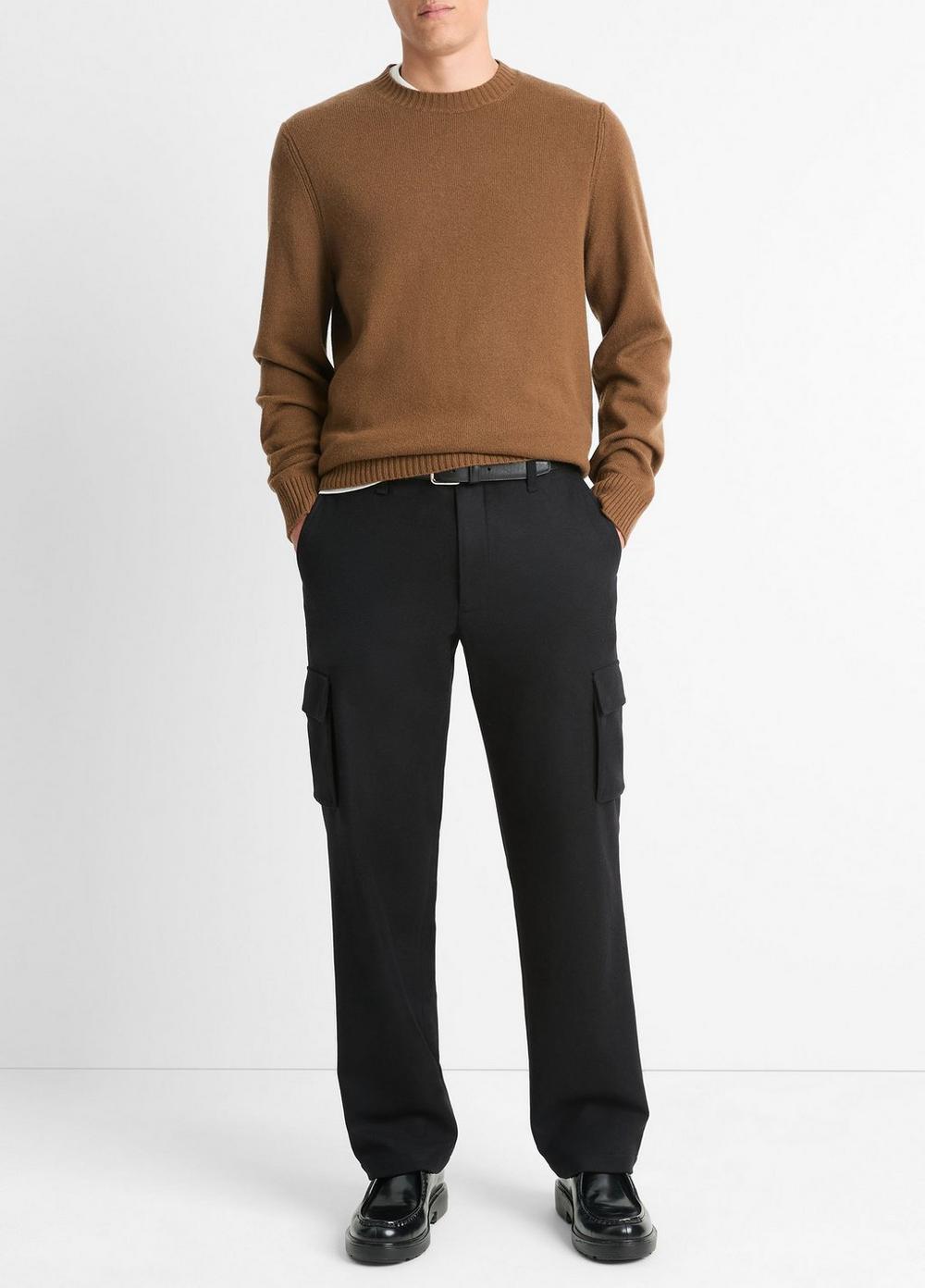 Classic Wool-Cashmere Crew Neck Sweater Product Image