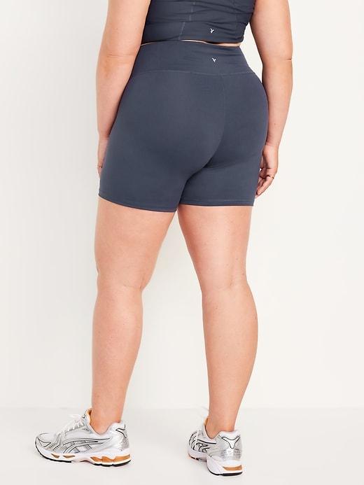 High-Waisted PowerSoft Biker Shorts -- 6-inch inseam Product Image