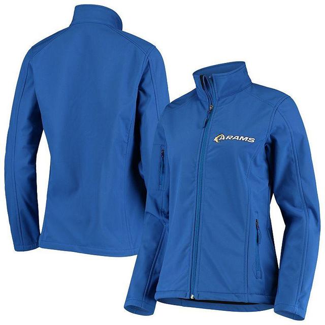 Womens Royal Los Angeles Rams Full-Zip Sonoma Softshell Jacket Product Image