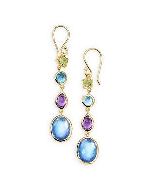 Womens Rock Candy 18K Gold & Multi-Stone Alpine Four-Stone Drop Earrings Product Image