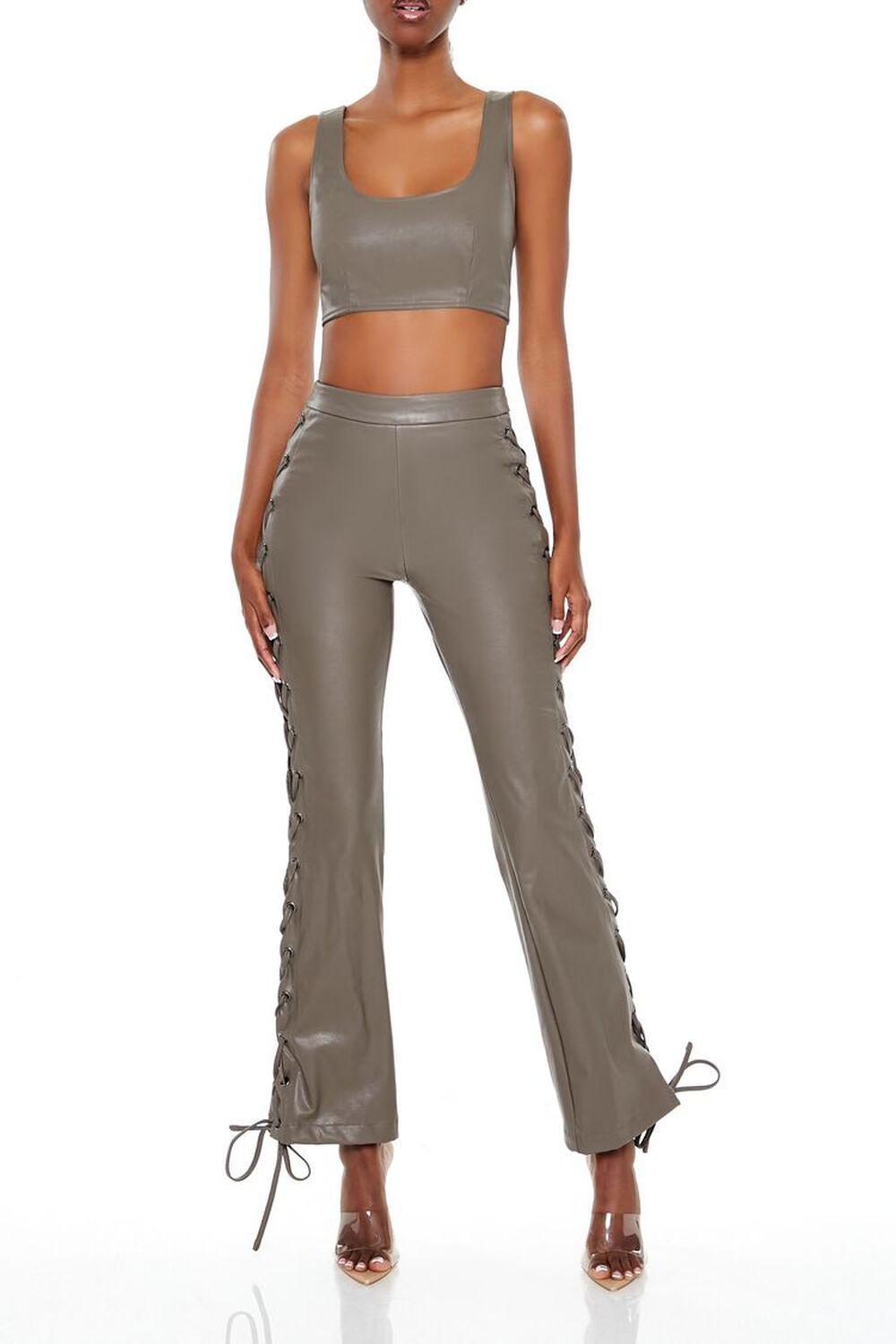 Faux Leather Crop Top | Forever 21 Product Image