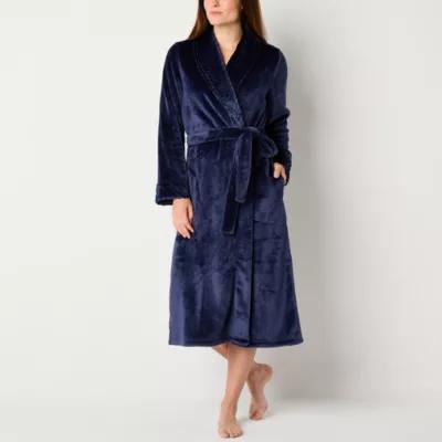 Liz Claiborne Womens Tall Fleece Long Sleeve Long Length Robe Product Image