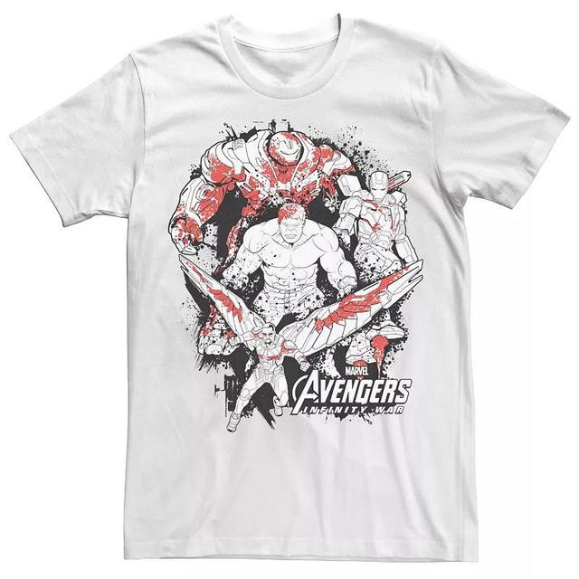 Mens Marvel Avengers: Infinity War Splatter Group Tee Product Image