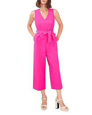 Vince Camuto V Neck Jumpsuit With Tie Belt (Hot ) Women's Casual Pants Product Image