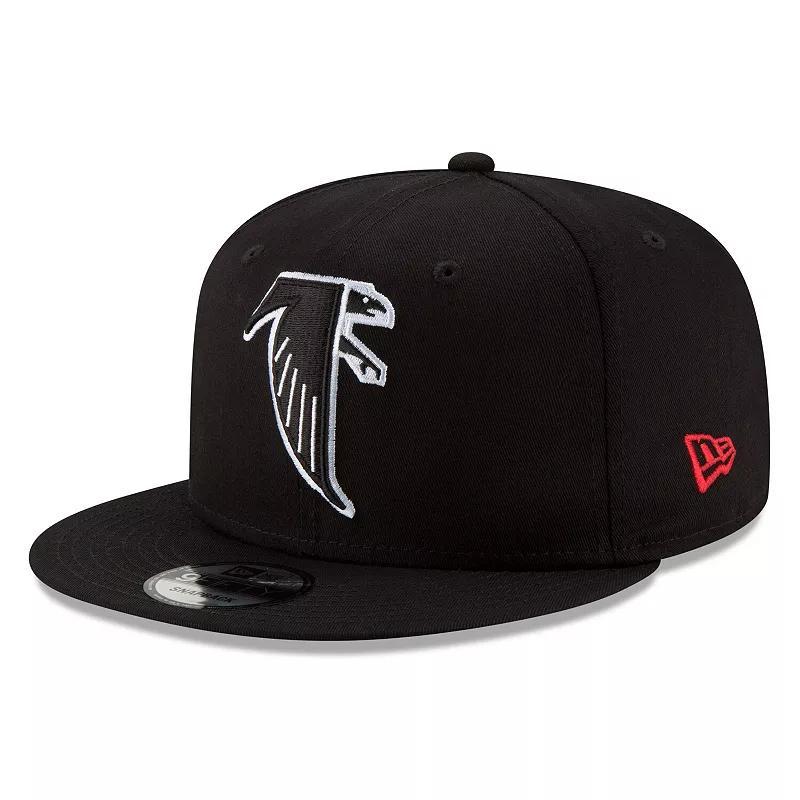 New Era Mens New Era Falcons Throwback 9FIFTY Adjustable Snapback - Mens Black Product Image