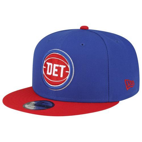 Mens New Era Royal Detroit Pistons Official Team Color 2Tone 9FIFTY Snapback Hat - Royal Product Image