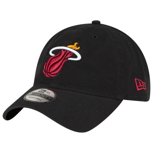 New Era Mens Miami Heat New Era Heata Core Classics 2.0 Cap - Mens Black/Black Product Image