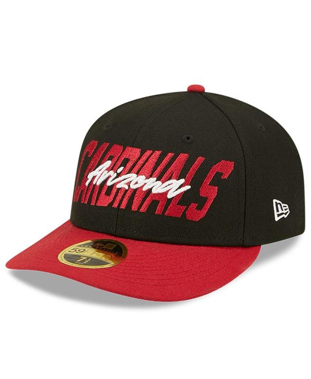 Mens New Era Black and Cardinal Arizona Cardinals 2022 Nfl Draft Low Profile 59FIFTY Fitted Hat - Black Product Image