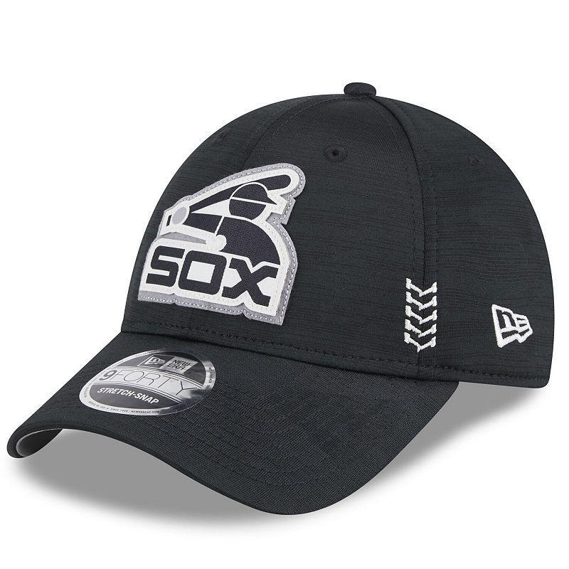 Mens New Era Black Chicago White Sox 2024 Clubhouse 9FORTY Adjustable Hat Product Image