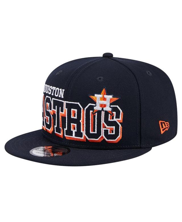 Mens New Era Houston Astros Game Day Bold 9FIFTY Snapback Hat, Blue Product Image