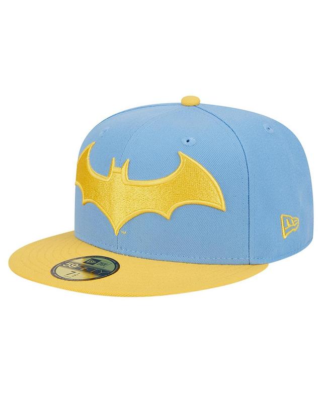 Mens New Era Light Blue Batman 59FIFTY Fitted Hat Product Image