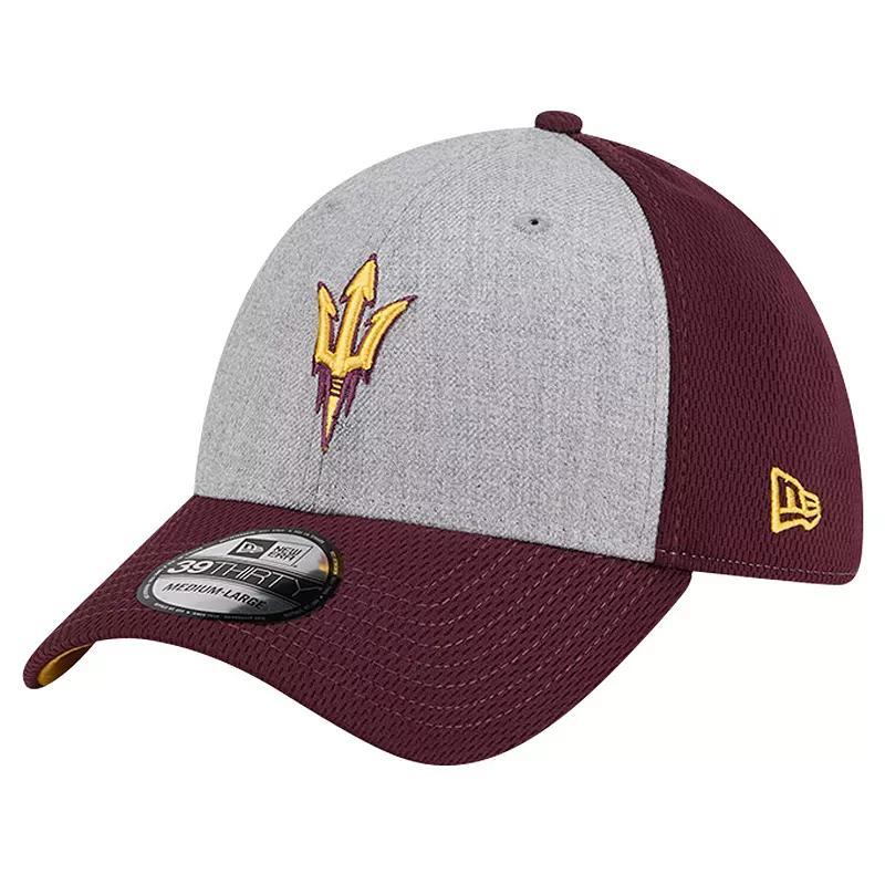 Mens New Era Heather Gray/Maroon Arizona State Sun Devils Two-Tone 39THIRTY Flex Hat Product Image