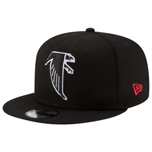 New Era Mens New Era Falcons Throwback 9FIFTY Adjustable Snapback - Mens Black Product Image